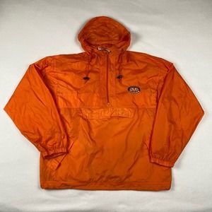 Vintage Auburn Tigers Windbreaker Jacket Size XXL Orange Lightweight Hooded NCAA